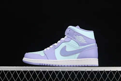 All categories Air Jordan Jordan series basketball shoes Air Jordan 1 Mid G version pure original Air Jordan 1 Mid SE AJ1 Joe 1 Violet 554724-500